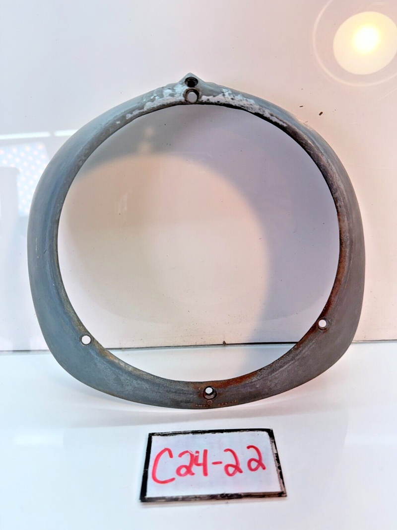 VINTAGE C-9 ELECTROLINE HEAD LIGHT LAMP RING TRIM BEZEL C24-22