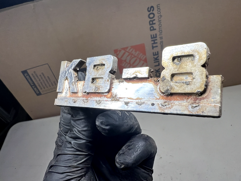 Vintage Original 1940's International KB-8 Emblem Badge  Part# 747561835-R1 B17