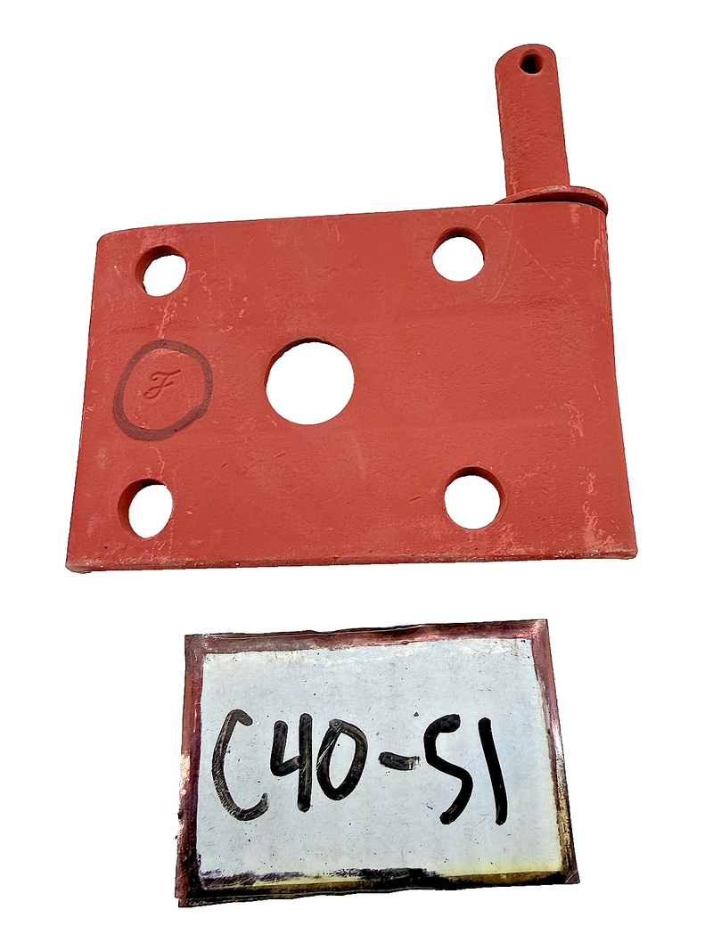 OEM Ford GPW Jeep Willys MB Leaf Spring Plate Shock Mount A572 "F" Mark C40-51