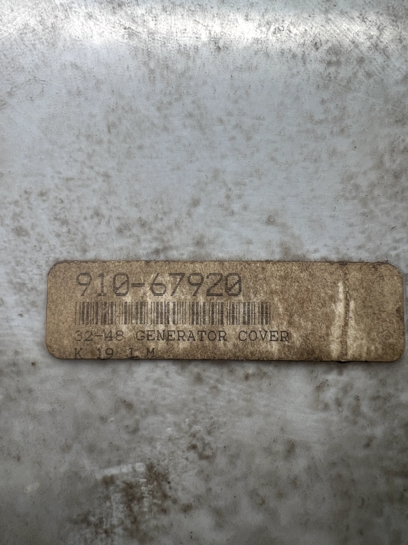 NOS FORD/MERCURY 1942-48 Stainless Alternator/Generator Cover Dress-Up U1C-B7-15