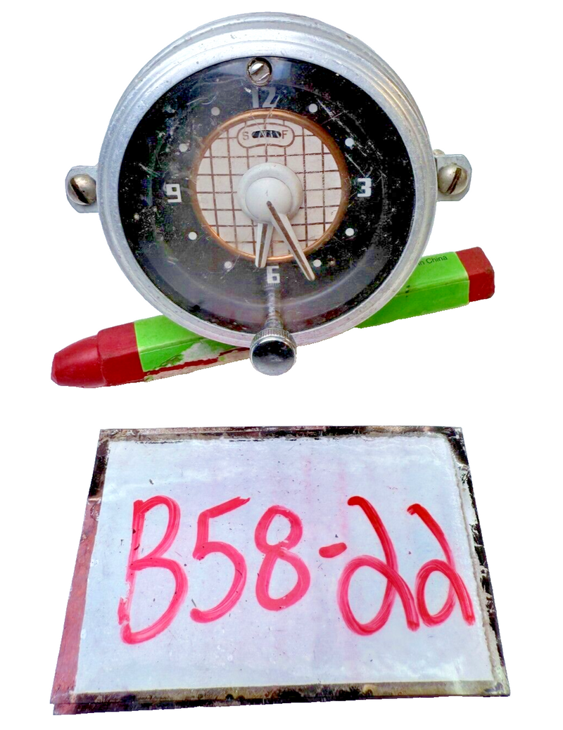 Vintage OEM 1955 STUDEBAKER Dashboard Clock 55 B58-22