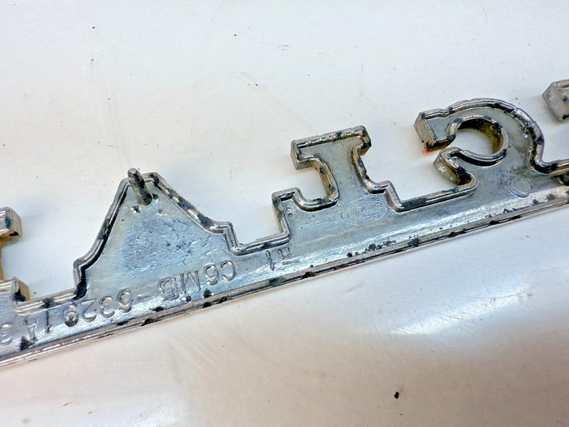 OEM 1966 Mercury Montclair Quarter Panel Script Name Plate Left or Right B32-333