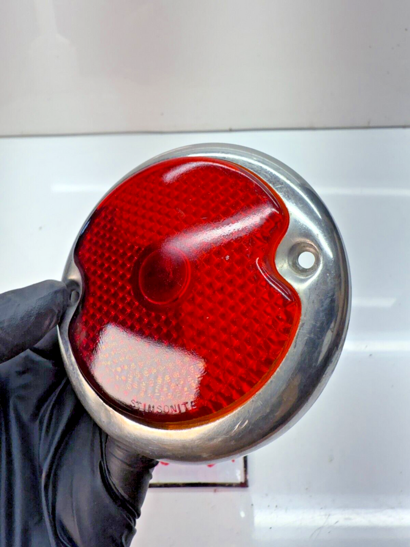 OEM 1933 1934 1935 1936 Ford Car Glass Tail Light Lens Bezel Trim C22-39