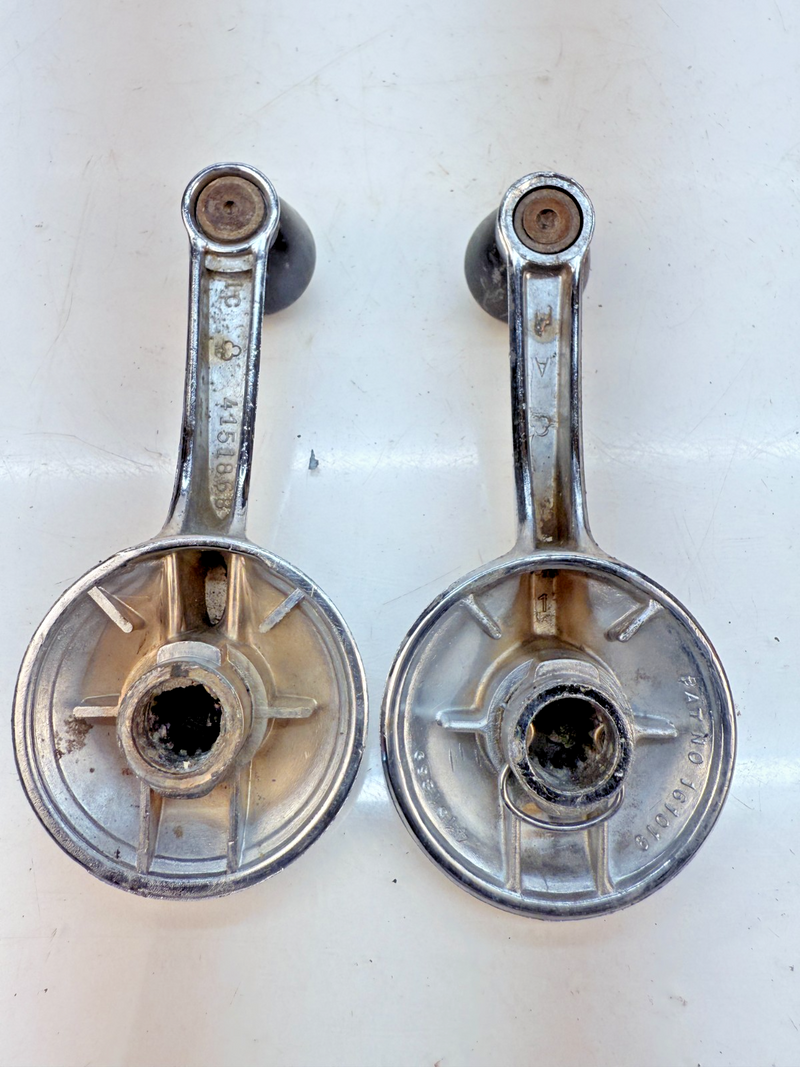 1949 - 1962 Chevy Corvette Bel Air Impala PAIR Door Window Crank Handle B79-50