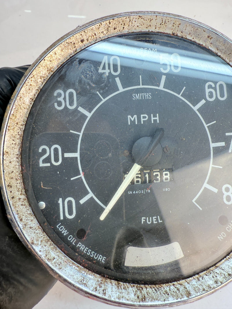 Vintage OEM Smith Nash Metropolitan Speedometer Fuel Gauge 58 59 60 61 62 B61-24