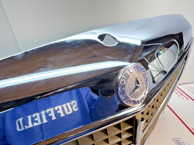 OEM MERCEDES W115 1968 - 73 FRONT GRILLE CHROME ALUMINIUM PROTECTIVE GRILLE P3