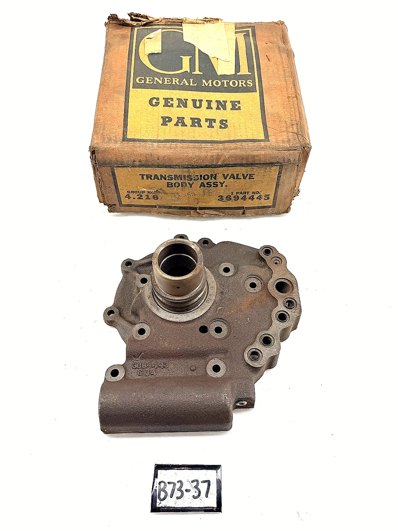 NOS GM 3694445 Cast Iron Powerglide Valve Body 1950 1952 Chevrolet Transmission