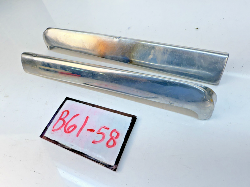 OEM 1960 Chevy Impala Bel Air Wagon Pair of Rear Tail Fin Corner Molding B61-58