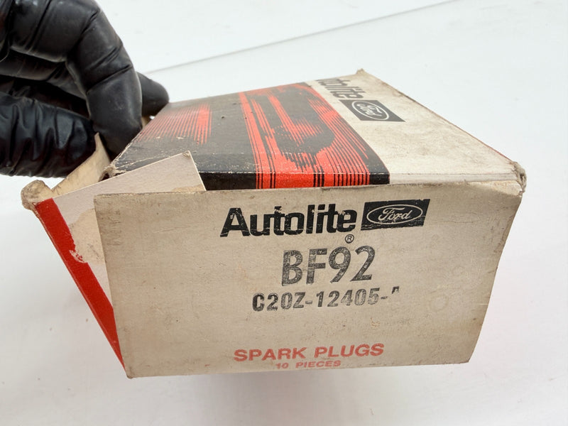(9) NOS 1962 FORD AUTOLITE SPARK PLUGS C20Z-12405-A BF-92 C66-51