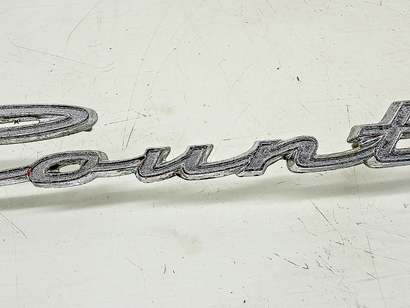 OEM 1963 FORD GALAXIE COUNTRY SEDAN WAGON SCRIPT EMBLEM C3AB-7142528-B E10-12