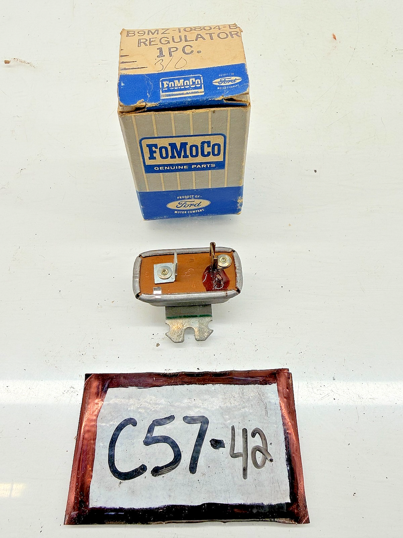 NOS 1960 - 1972 FORD VEHICLES INSTRUMENT PANEL CLUSTER VOLTAGE REGULATOR C57-42