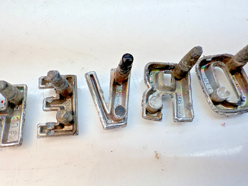 OEM 1960 1961 Chevy Impala Bel Air Chrome HOOD LETTERS "CHEVROLET" 60 61 E5-70