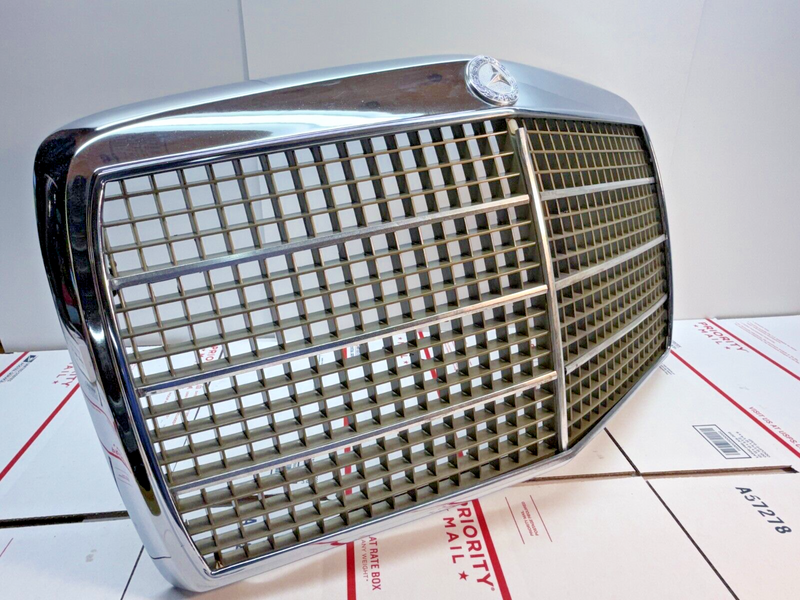 OEM MERCEDES W115 1968 - 73 FRONT GRILLE CHROME ALUMINIUM PROTECTIVE GRILLE P3
