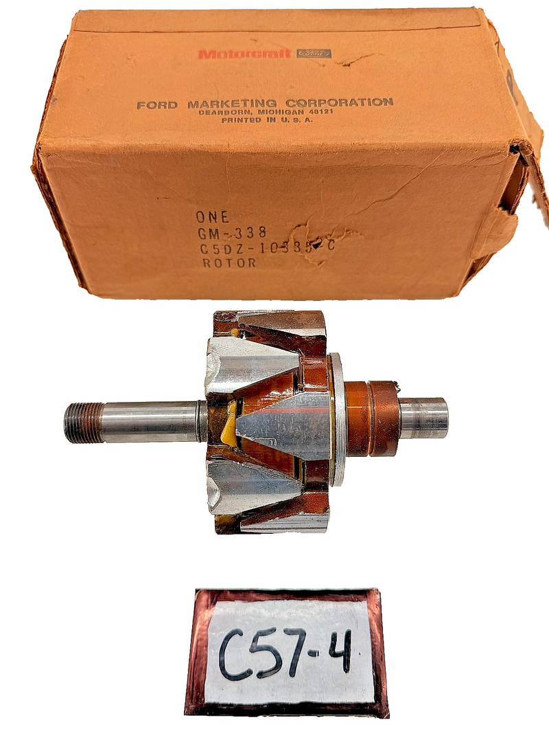 NOS Ford Alternator Rotor GM-338 Motorcraft Autolite C5DZ-10335-C C57-4