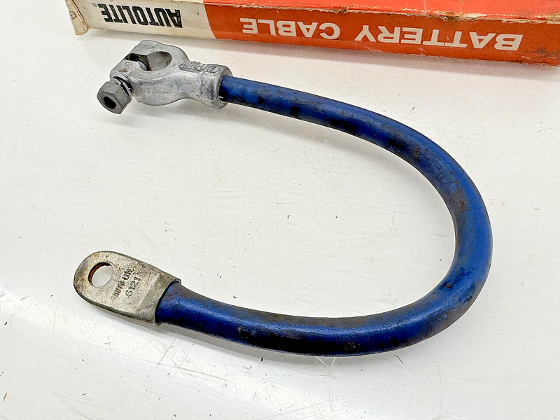 NOS Original Autolite Ford Blue Battery Cable Type 1-6121 C65-25