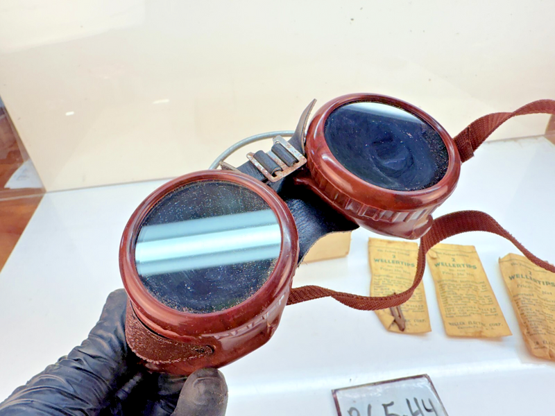 NOS Vintage U.S.A. DOCKSON Welding-Cutting BAKELITE STEAMPUNK GOGGLES B65-44