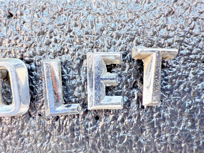 OEM 1960 1961 Chevy Impala Bel Air Chrome HOOD LETTERS "CHEVROLET" 60 61 E5-70