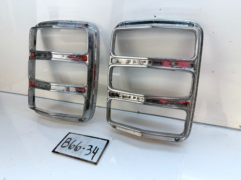 OEM Pair  1964 - 1966 Ford Mustang Tail Light Bezel LH RH C4ZB-13449-B 65 B66-34