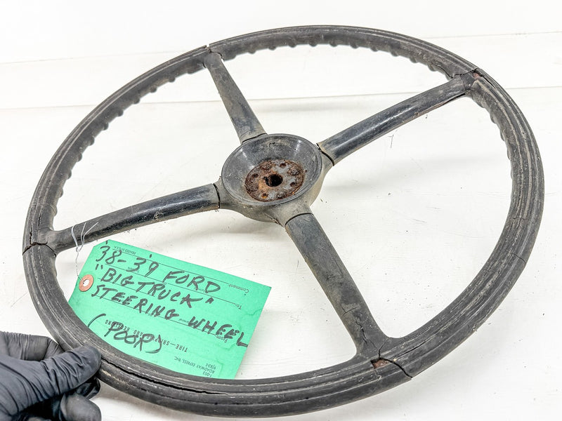 OEM 1938 1939 FORD BIG TRUCK STEERING WHEEL RAT ROD PARTS U3B-76