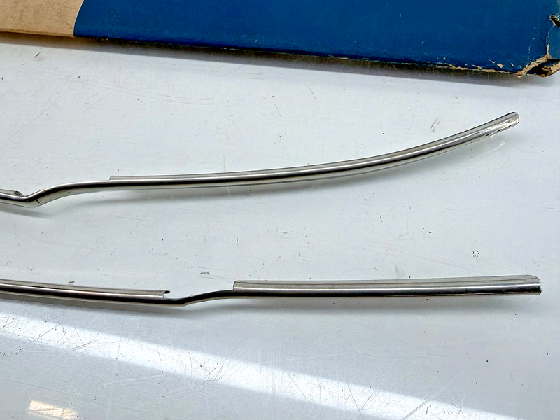 NOS 1968 1970 Ford Falcon DOOR EDGE GUARDS Moldings C8DZ-6220910-A B41-20