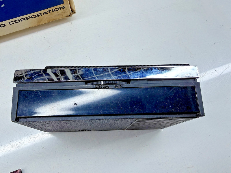 NOS 1960's Philco R115BK AM Transistor Radio Ford Promotional Item C55-29