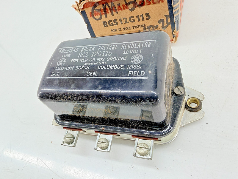 NOS 1953 - 1965 JEEP STUDEBAKER AMC VOLTAGE REGULATOR RGS 12G115 VR20 C74-13