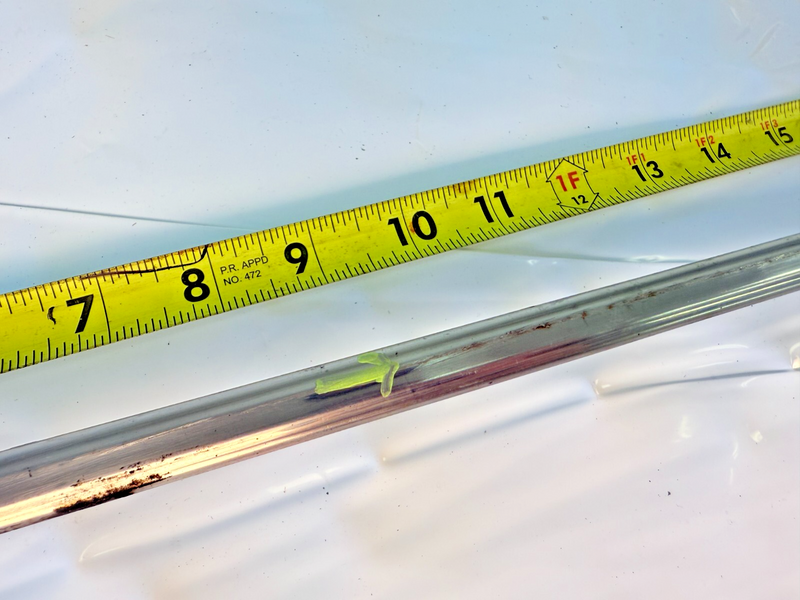 OEM 1960 IMPALA CONVERTIBLE 2 DOOR Quarter PAINT DIVIDER TRIM MOULDING LH S1-50