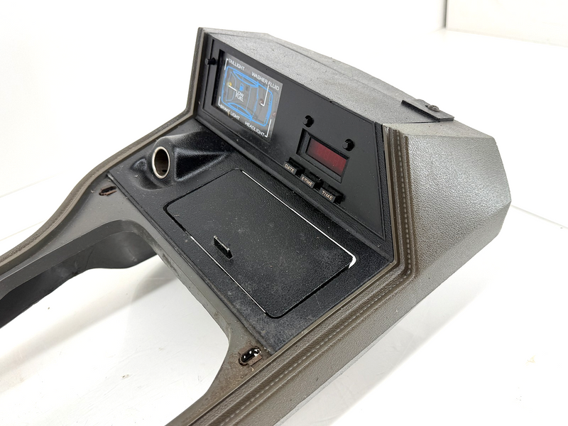 OEM 1979 - 1986 FORD MUSTANG CENTER CONSOLE AND INFORMATION CENTER CLOCK ARMREST