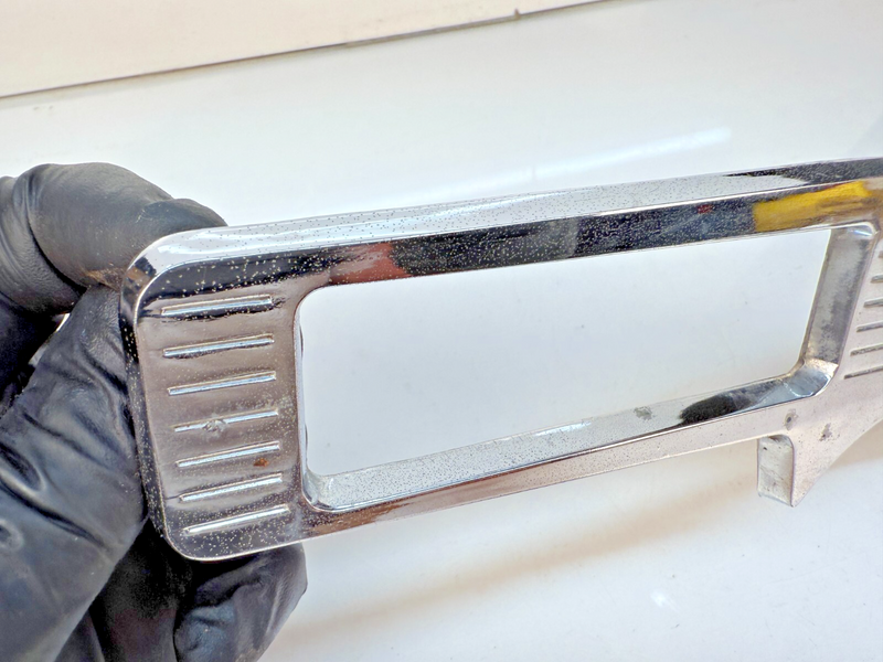 OEM 1950 - 1956 Willys Wagon Truck Jeep Jeepster Chrome Dash Gauge Plate B63-38