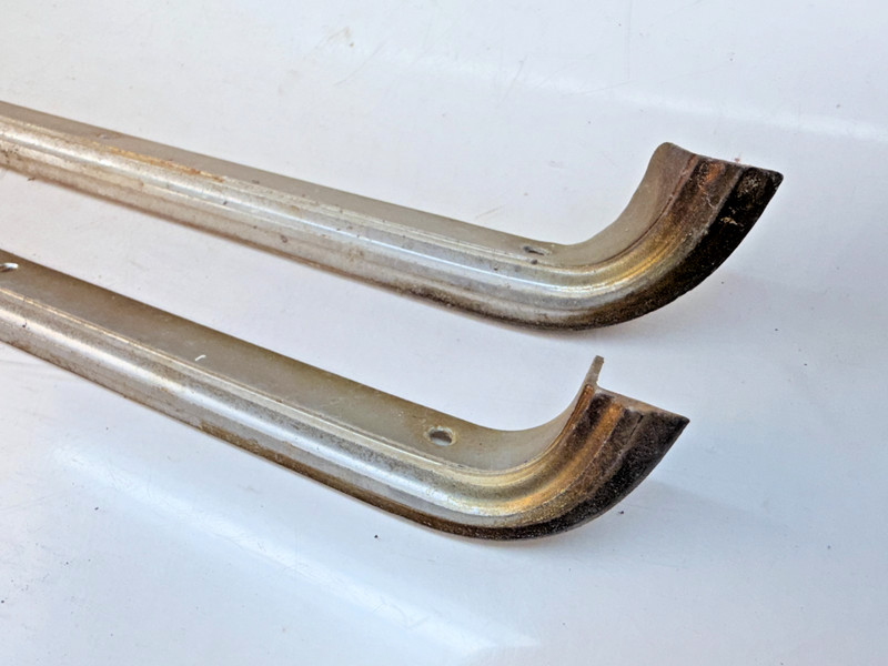 Nice ORIGINAL 1971 Olds Cutlass S 442 PAIR Hood Opening Molding 406858 C28-7