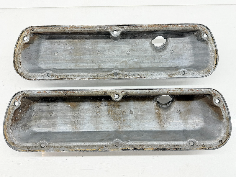 Cal Custom 40-1017 Finned Aluminum Valve Covers Ford SBF 260 289 302 351W U3B-54