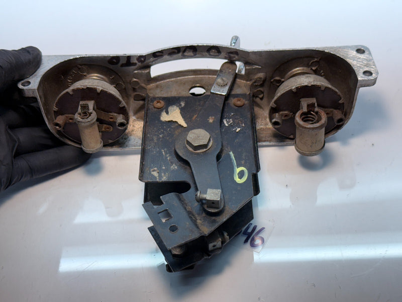 OEM  1949 - 1951 Dodge Chrysler Chrome Heater AC Control Bezel 1253406 B46-9