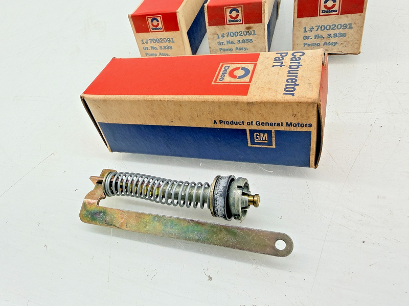 (4) NOS Vintage GM Rochester Carb Accelerator Pumps Delco 7002091 C75-12
