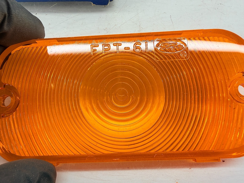 NOS 1961 1962 1963 1964 Ford Galaxie Amber Parking Light Lens C4OZ-13208A C57-74