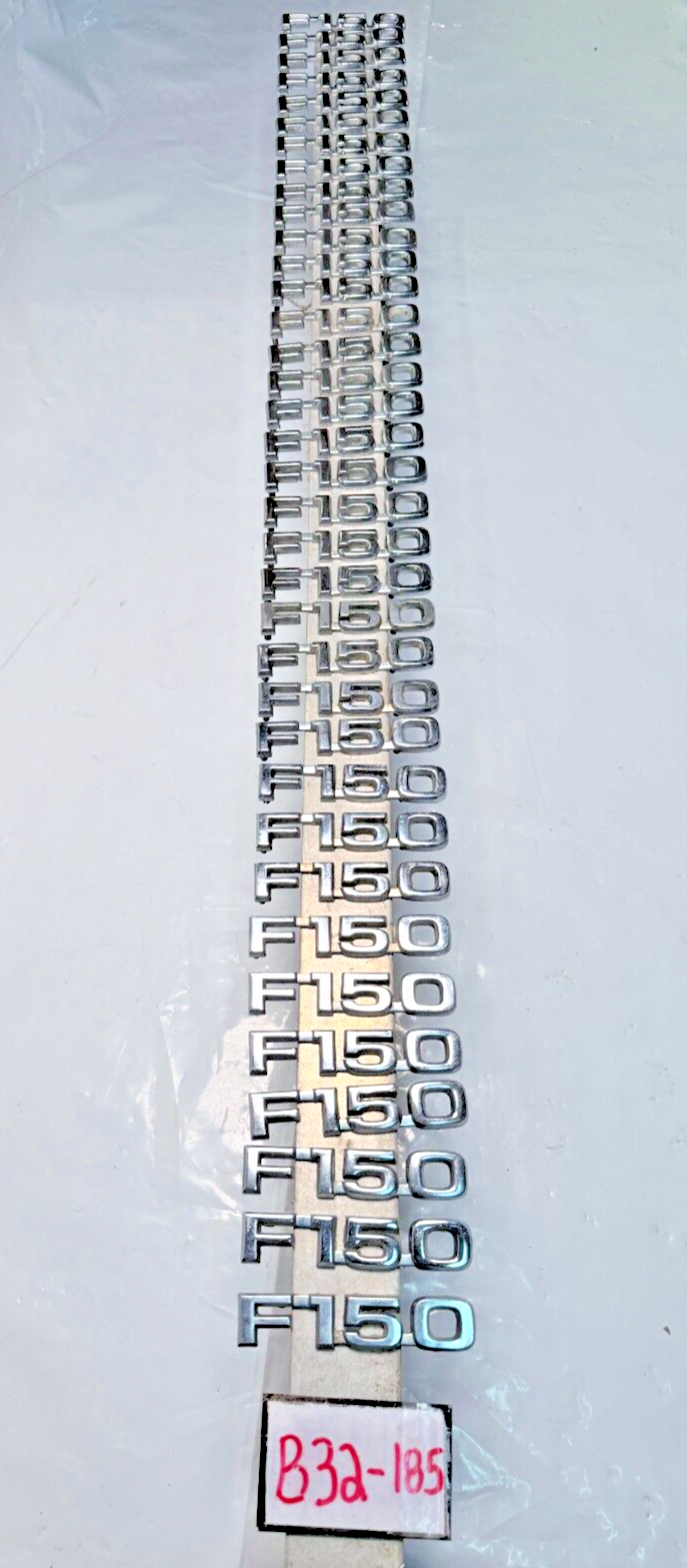 (1) OEM 980 - 1982 FORD F150 TRUCK SIDE METAL EMBLEM BADGE 80 81 82 B32-185