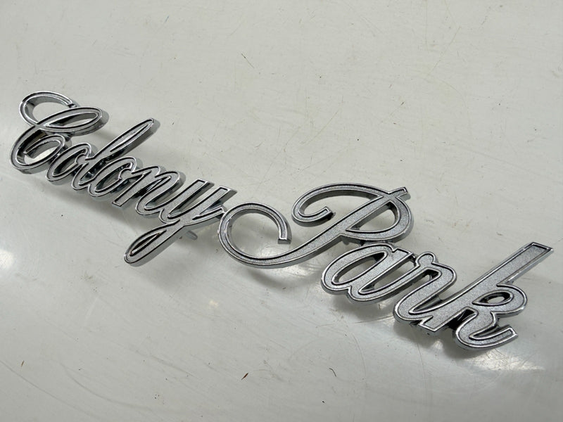 NOS ORIGINAL 1969 MERCURY COLONY PARK QUARTER PANEL EMBLEM C9MB-71291B62-B E9-6
