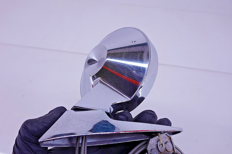 OEM 1965 1966 Ford Mustang Chrome Remote RH Passenger Outside Door Mirror C55-4