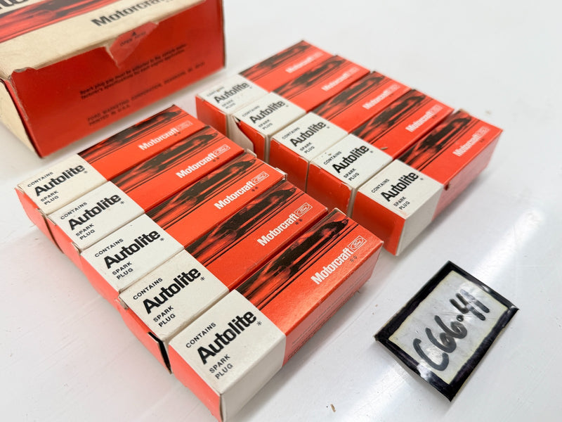 (10) NOS 1965 - 1968 Ford Mustang Mercury AUTOLITE 289 Spark Plugs BTF42 C66-41
