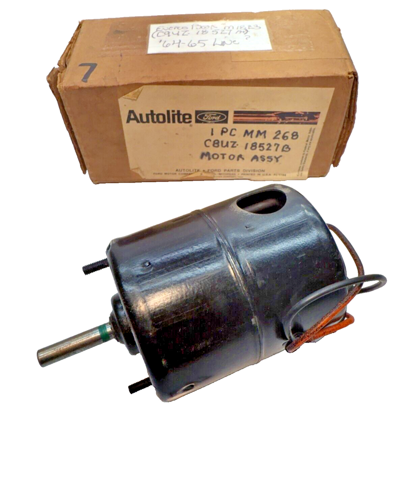 NOS OEM 1969 FORD HEATER BLOWER ELECTRIC MOTOR C9UZ-18527-A B47