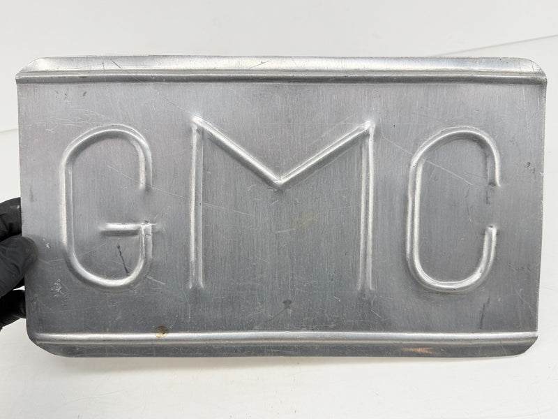 Vintage GMC Truck Aluminum Custom Embossed Logo Licence Plate C47-69