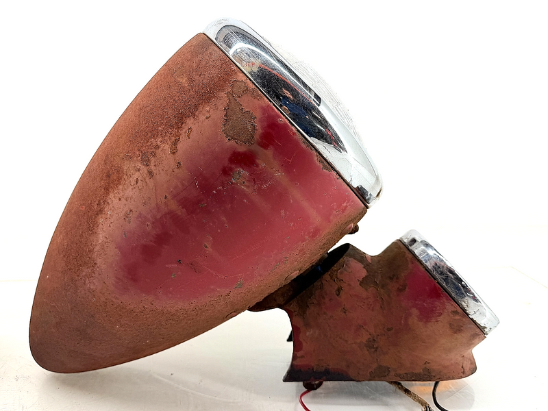 OEM 1938 - 1946 American LaFrance 500 600 Fire Truck Bullet Headlights Rat Rod