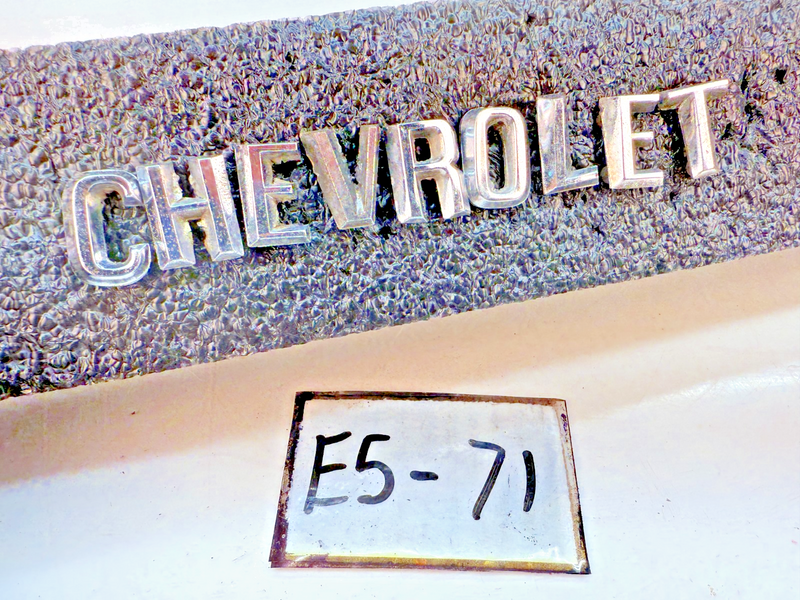 OEM 1960 1961 Chevy Impala Bel Air Chrome HOOD LETTERS "CHEVROLET" 60 61 E5-71