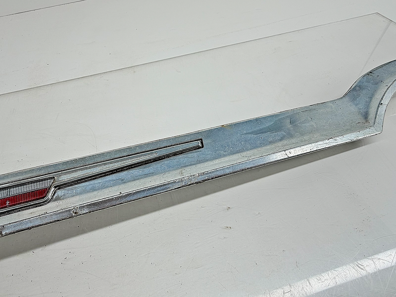 OEM 1964 Chevy Impala Belair Biscayne Hood Lip Molding Above Grille Aluminum