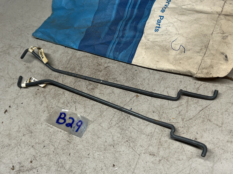 (2) NOS FORD 1979/89 LTD MARQUIS ROD FRONT DOOR LATCH CONTROL CYLINDER B29-68