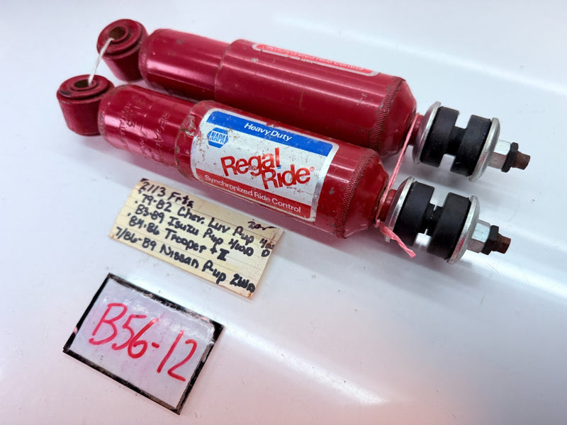 NOS PAIR SHOCK ABSORBER 1979 - 1989 ISUZU TROOPER MK1 NISSAN PICKUP B56-12