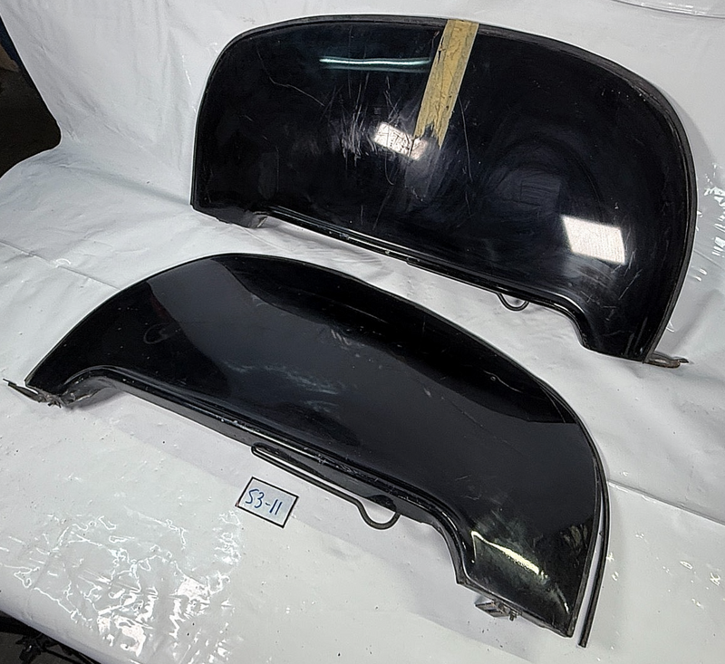 Vintage 1930s - 1940s Pair Teardrop Car Truck Fender Skirts Ford Chevrolet S3-11