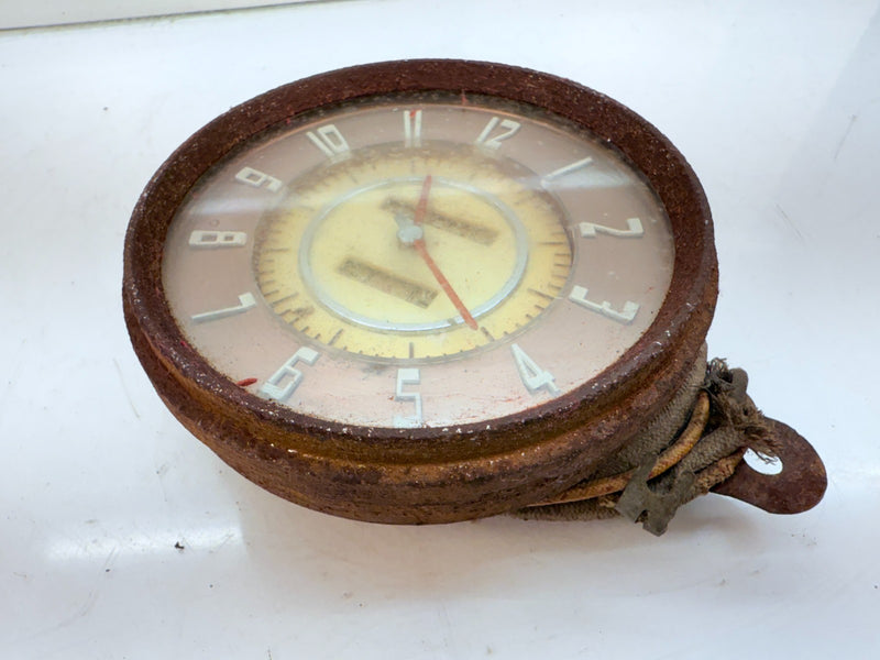 VINTAGE OEM 1947 BUICK DASH CLOCK ROSE GOLD B-23
