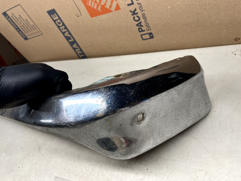 1960 CHEVY IMPALA BELAIR RH FRONT BUMPER CORNER SECTION 60 U5B-5