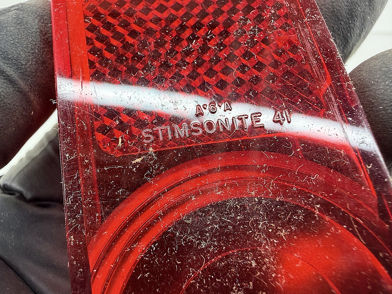 NOS 1948 - 1956 Panel Truck Ford Rear Lamp Lens 11A-13450-A C62-37