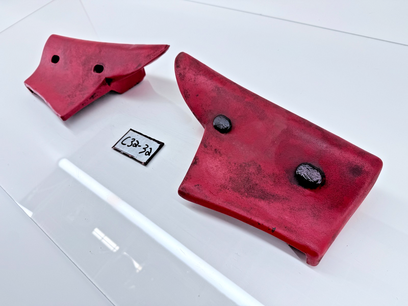 OEM 1964 1965 Thunderbird Landau Convert RED INTERIOR REAR ARM REST PADS C32-32